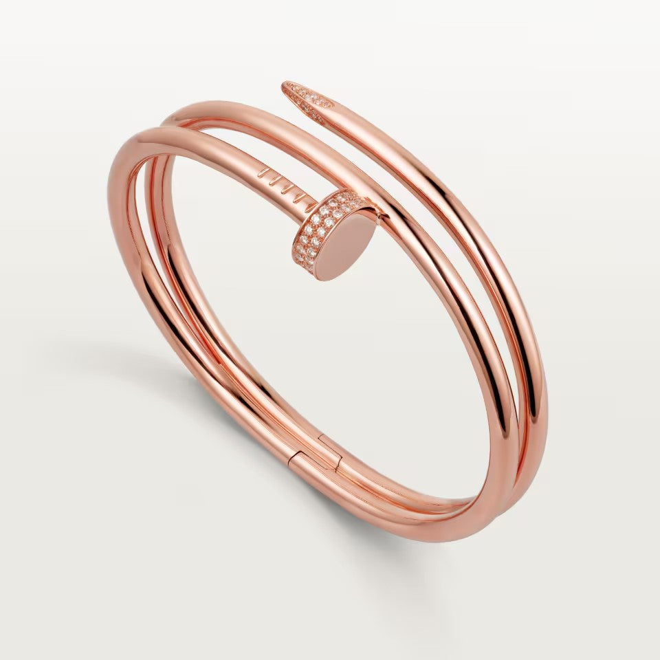 [⭐Seralia]JUSTE BRACELET 3.5MM DOUBLE ROW DIAMOND