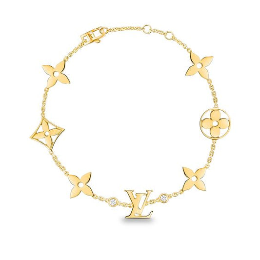 [⭐Seralia]STAR AND SUN 7 MOTIFS GOLD BRACELET