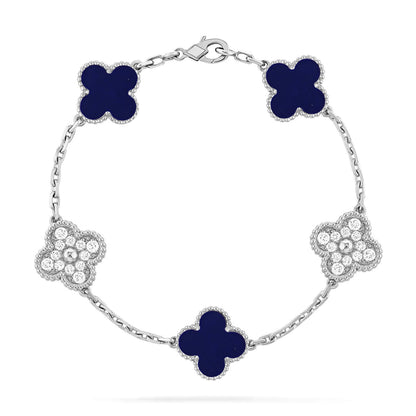 [⭐Seralia]CLOVER 5 MOTIF LAPIS LAZULI BRACELET COLLECTION