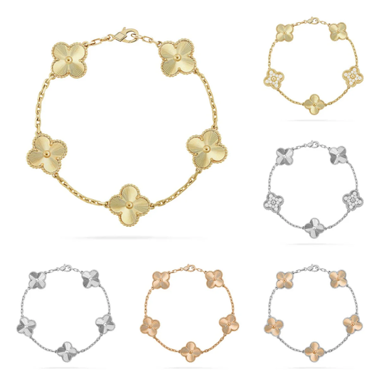 [⭐Seralia] CLOVER 5 MOTIF LASER BRACELET COLLECTION