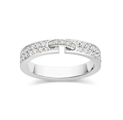 [⭐Seralia]ALLIANCE LIENS VIDENCE PAVED DIAMOND 4MM RING