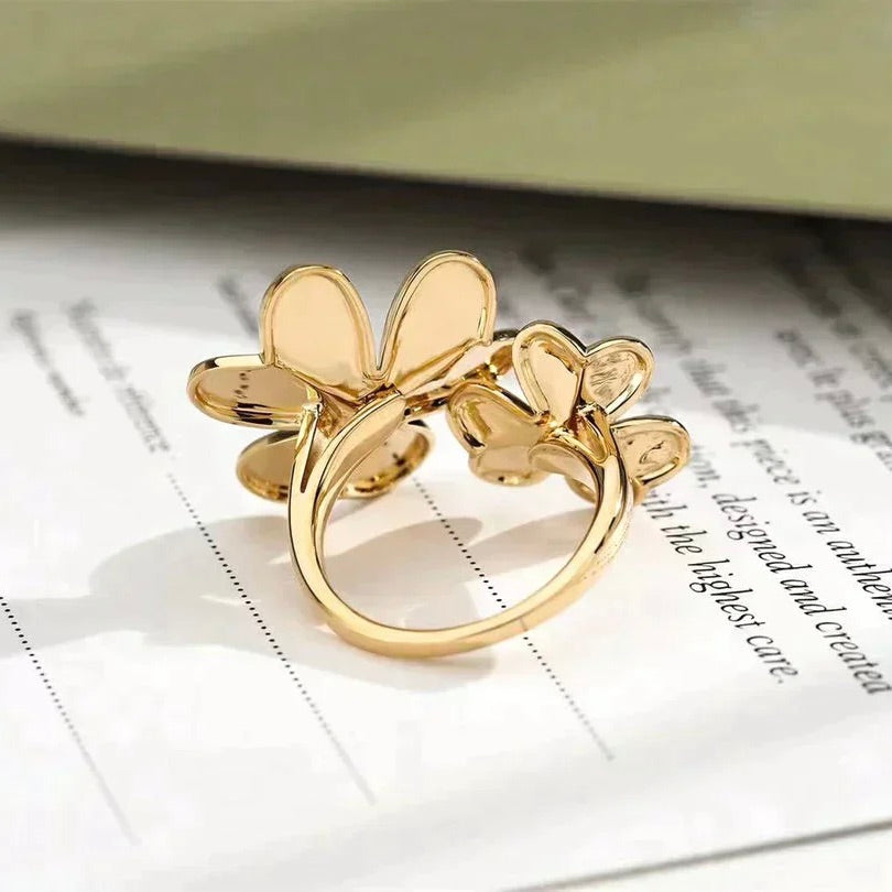 [⭐Seralia]CLOVER COMOS GOLD DIAMOND RING