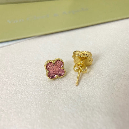 [⭐Seralia]2026 NEW MINI CLOVER 1 MOTIF  BUBBLE PINK ENAMEL