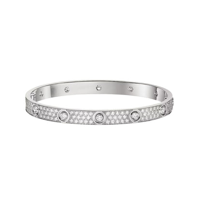 [⭐Seralia]LOVE BRACELET 6.1MM DIAMOND-PAVED 10 BIG DIAMONDS