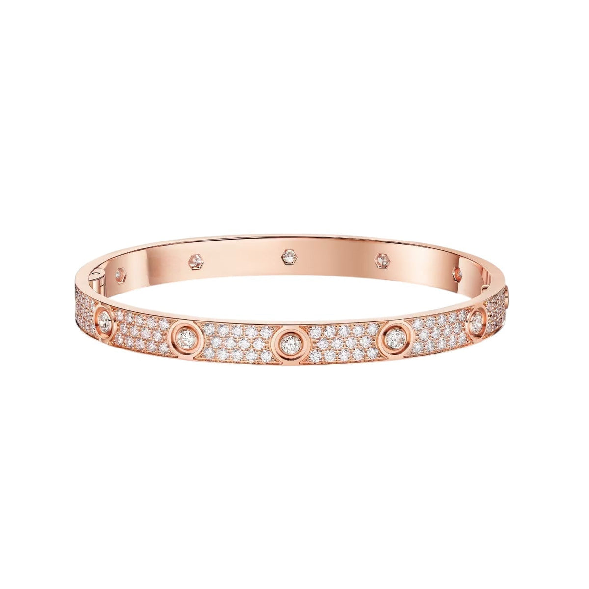 [⭐Seralia]LOVE BRACELET 6.1MM DIAMOND-PAVED 10 BIG DIAMONDS
