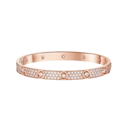 [⭐Seralia]LOVE BRACELET 6.1MM DIAMOND-PAVED 10 BIG DIAMONDS