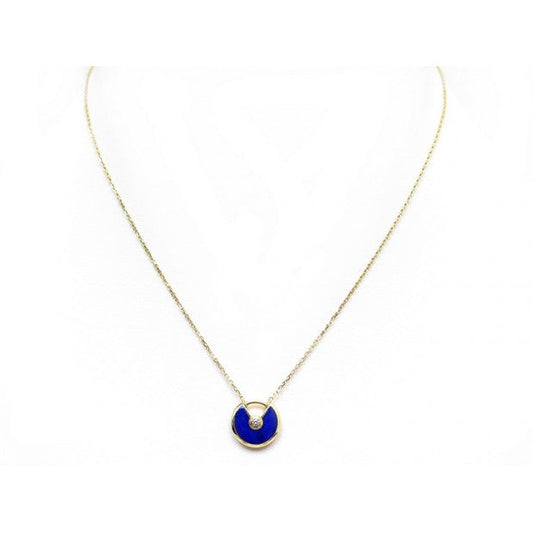[⭐Seralia]AMULETTE ROSE GOLD AGATE NECKLACE