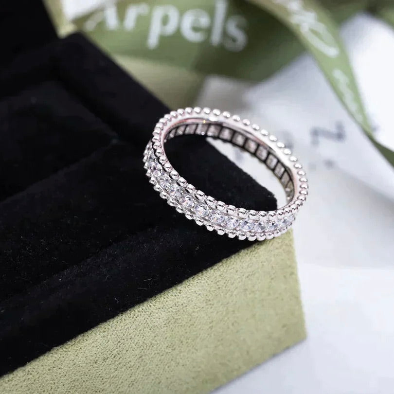 [⭐Seralia]PERLEE DIAMOND SILVER RING