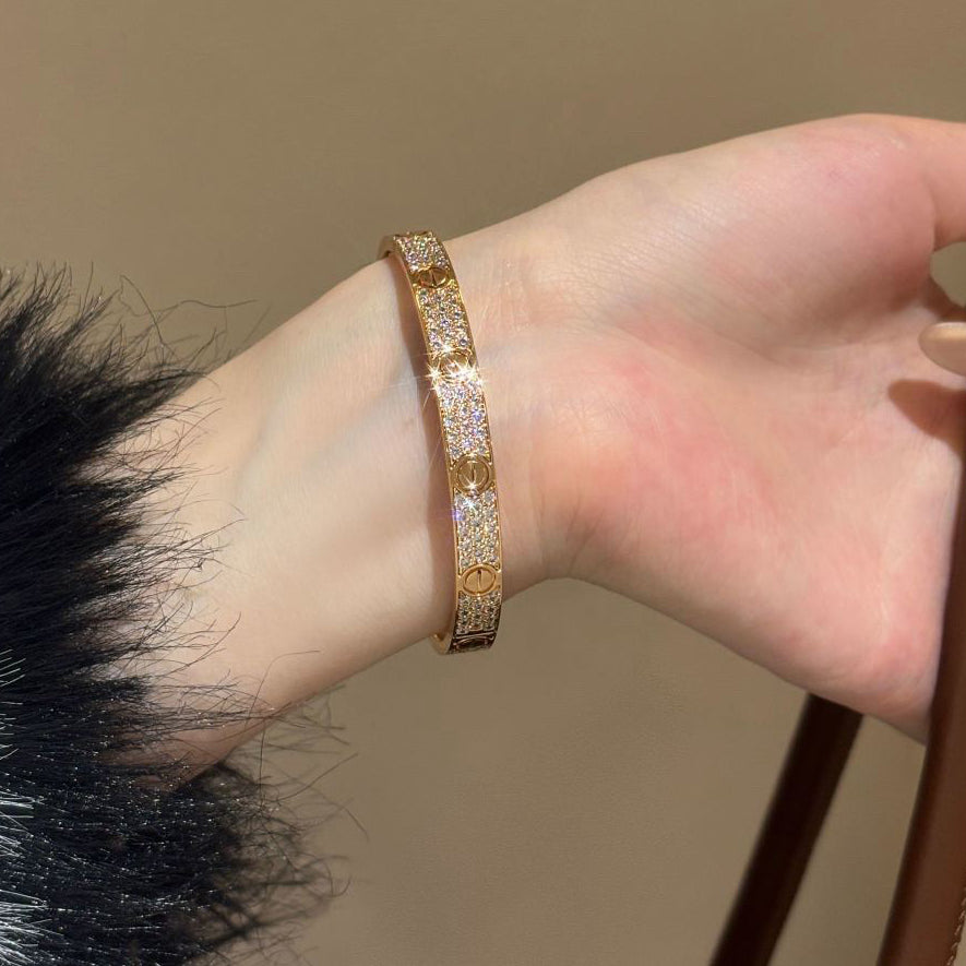 [⭐Seralia]LOVE BRACELET 6.1MM DIAMOND-PAVED