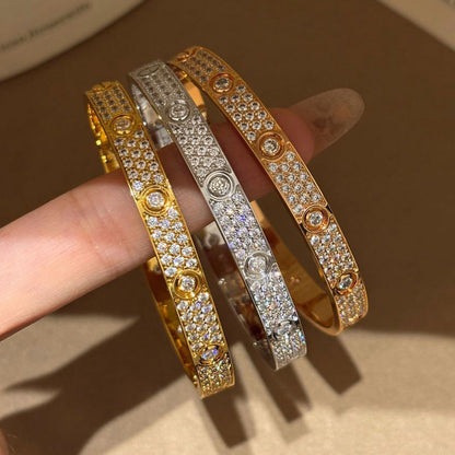 [⭐Seralia]LOVE BRACELET 6.1MM DIAMOND-PAVED 10 BIG DIAMONDS