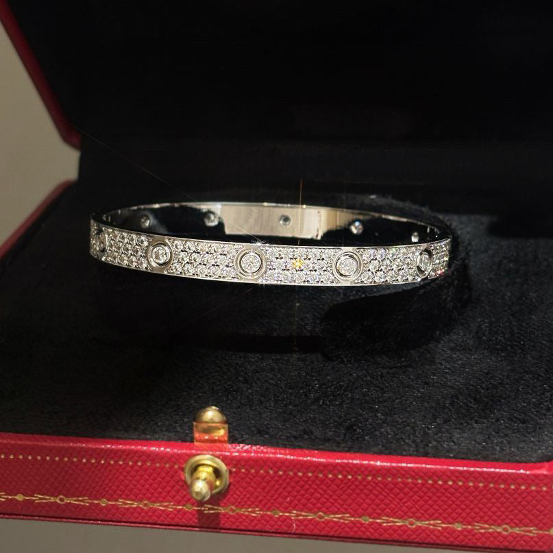 [⭐Seralia]LOVE BRACELET 6.1MM DIAMOND-PAVED 10 BIG DIAMONDS