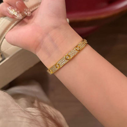 [⭐Seralia]LOVE BRACELET 6.1MM DIAMOND-PAVED 10 BIG DIAMONDS