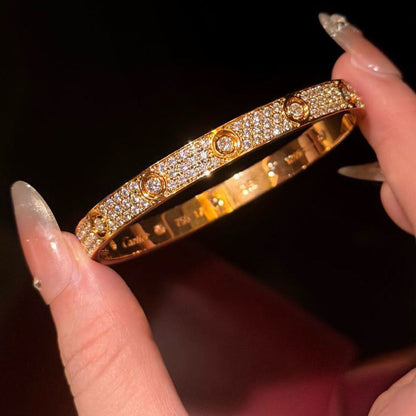 [⭐Seralia]LOVE BRACELET 6.1MM DIAMOND-PAVED 10 BIG DIAMONDS