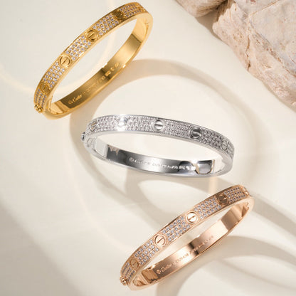[⭐Seralia]LOVE BRACELET 6.1MM DIAMOND-PAVED