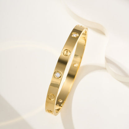 [⭐Seralia]LOVE BRACELET 6.1MM 4 DIAMONDS