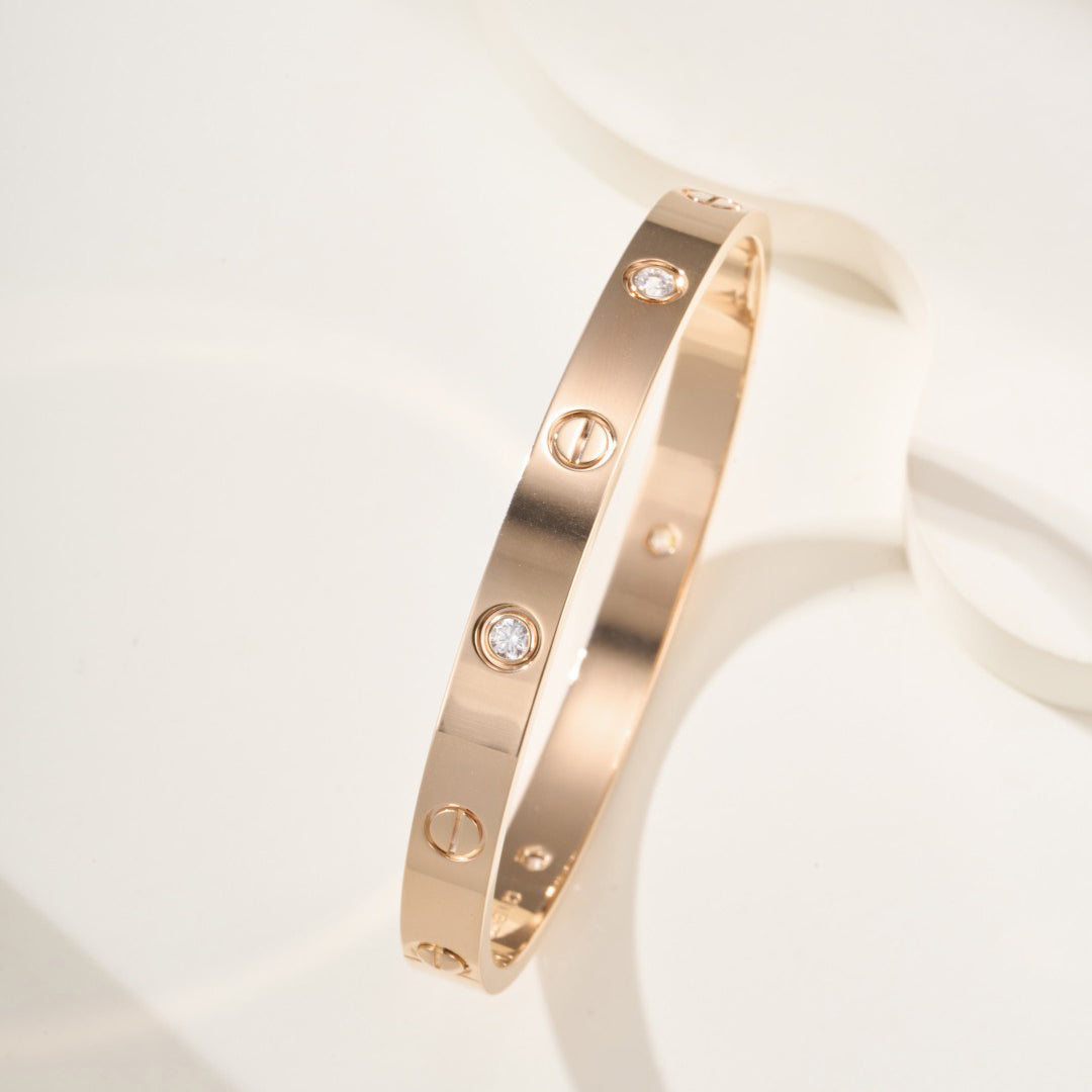 [⭐Seralia]LOVE BRACELET 6.1MM 4 DIAMONDS
