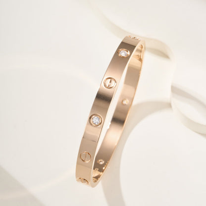 [⭐Seralia]LOVE BRACELET 6.1MM 4 DIAMONDS
