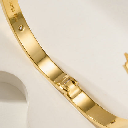 [⭐Seralia]LOVE BRACELET 6.1MM 4 DIAMONDS