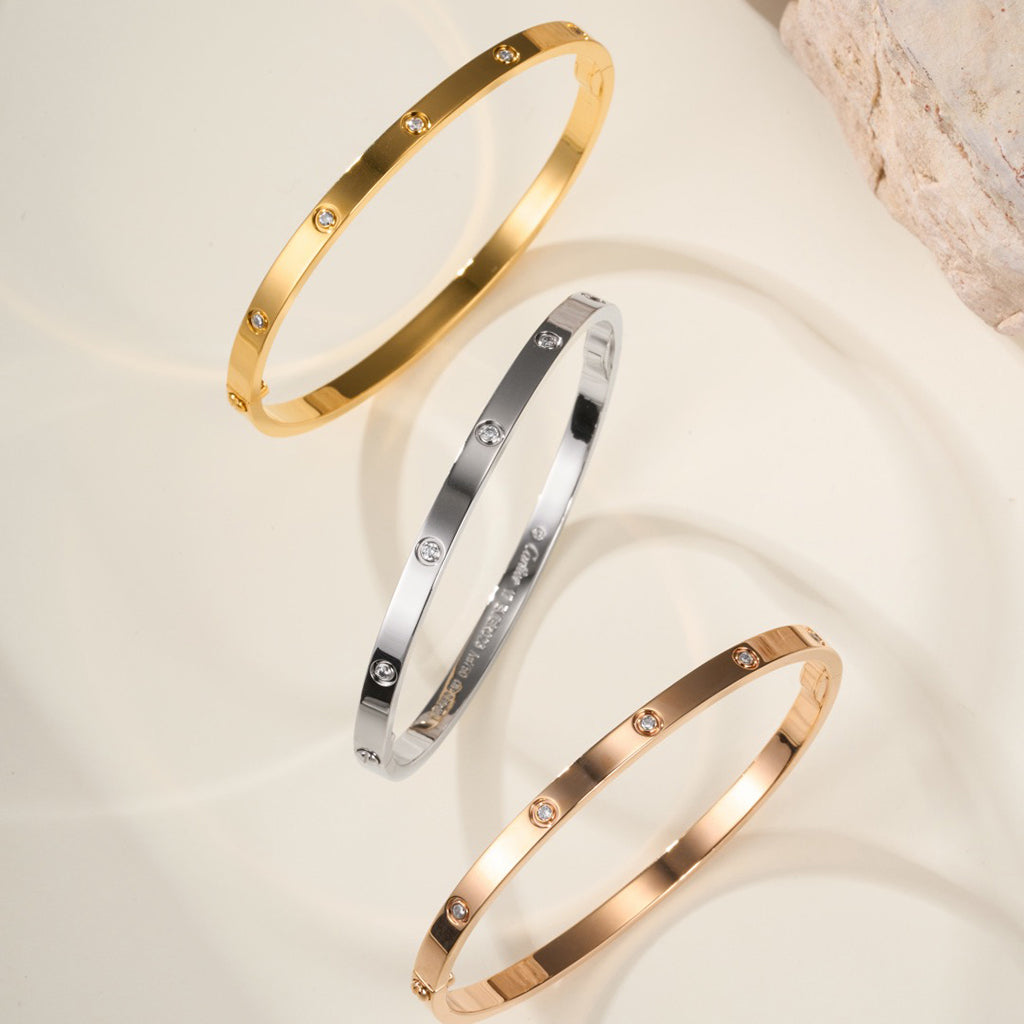 [⭐Seralia]LOVE BRACELET 3.65MM 10 DIAMONDS
