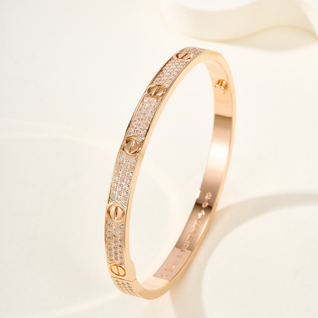 [⭐Seralia]LOVE BRACELET 4.8MM DIAMOND-PAVED