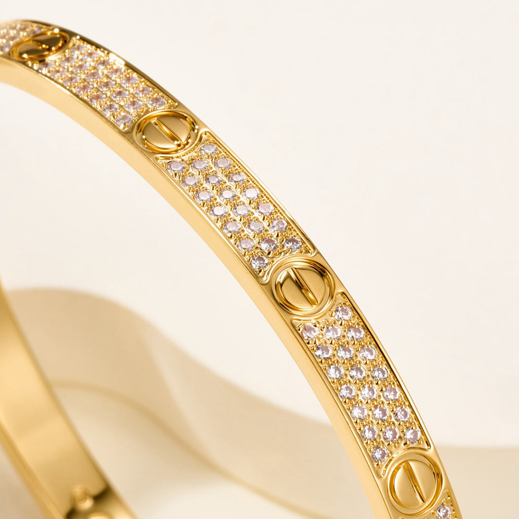 [⭐Seralia]LOVE BRACELET 4.8MM DIAMOND-PAVED