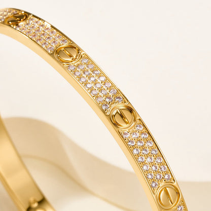 [⭐Seralia]LOVE BRACELET 4.8MM DIAMOND-PAVED