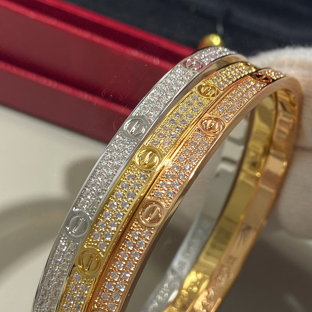 [⭐Seralia]LOVE BRACELET 3.65MM DIAMOND-PAVED