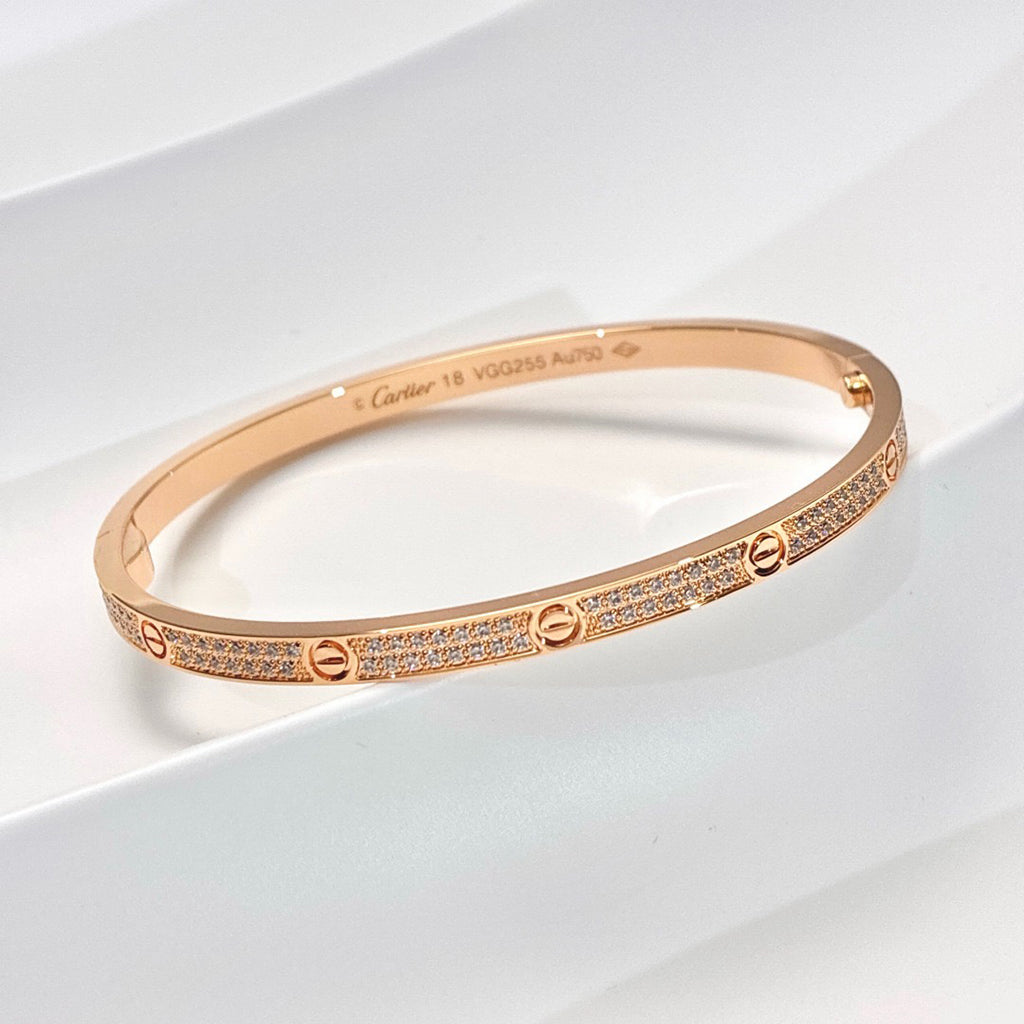 [⭐Seralia]LOVE BRACELET 3.65MM DIAMOND-PAVED