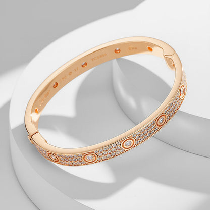 [⭐Seralia]LOVE BRACELET 6.1MM DIAMOND-PAVED 10 BIG DIAMONDS