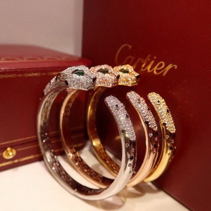[⭐Seralia]PANTHERE BIG BRACELET DIAMONDS