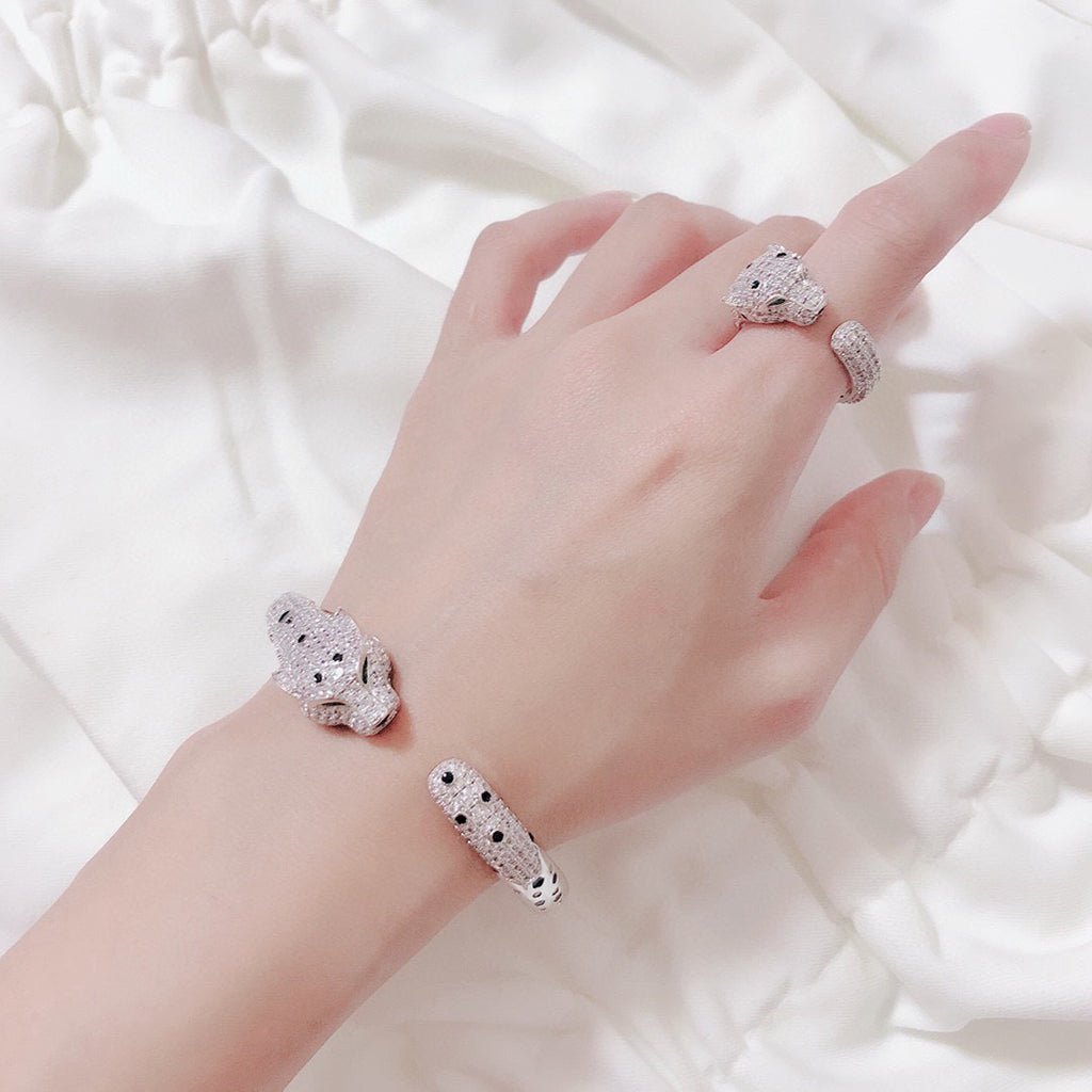 [⭐Seralia]PANTHERE BIG BRACELET DIAMONDS