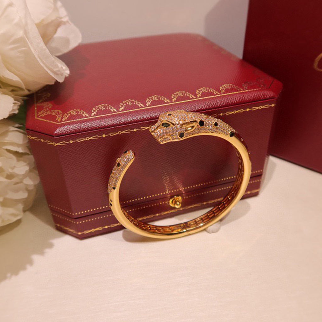 [⭐Seralia]PANTHERE BIG BRACELET DIAMONDS