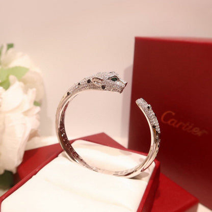 [⭐Seralia]PANTHERE BIG BRACELET DIAMONDS