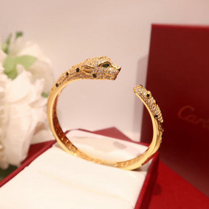 [⭐Seralia]PANTHERE BIG BRACELET DIAMONDS