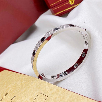 [⭐Seralia]LOVE BRACELET 6.1MM DIAMOND-PAVED CERAMIC