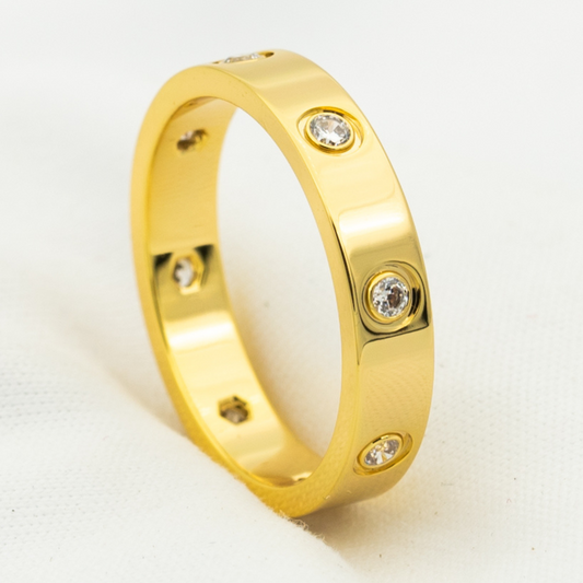 [⭐Seralia]LOVE RING 3.6MM 8 DIAMONDS