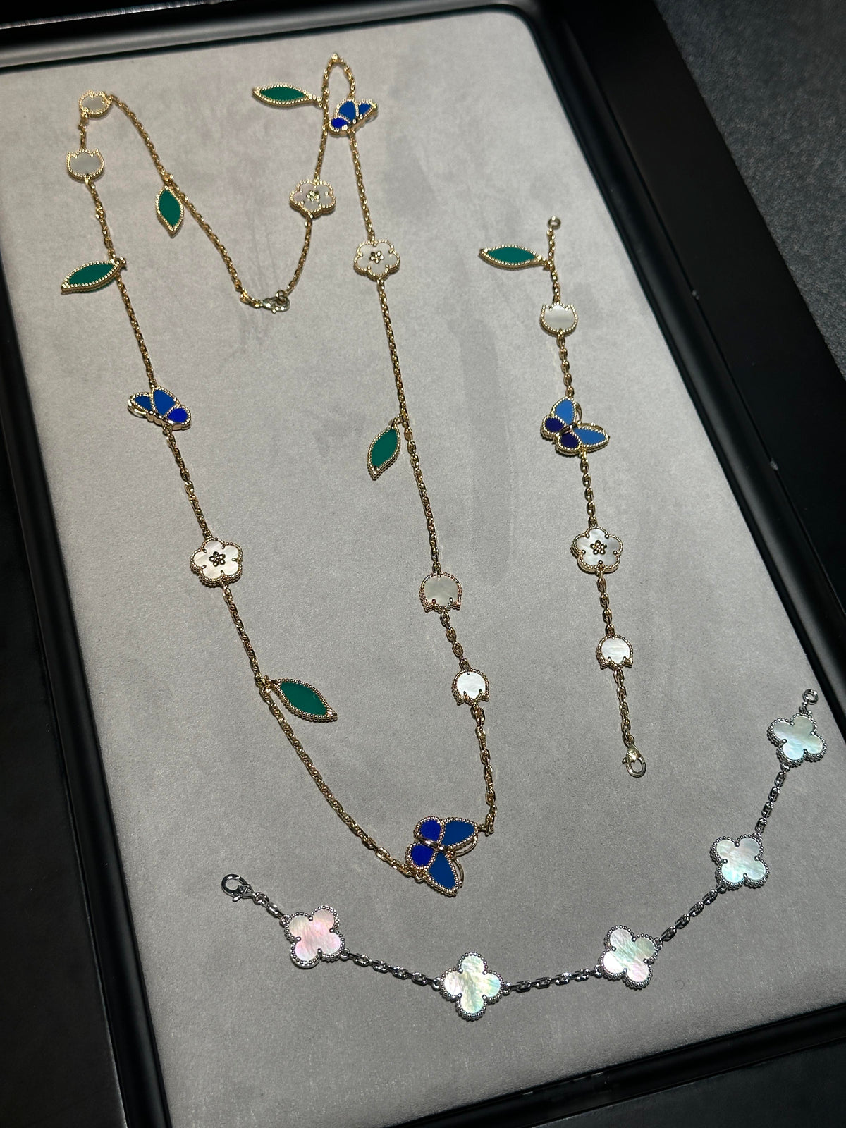 [⭐Seralia] 26 NEW CLOVER 15 MOTIFS LUCKY NECKLACE