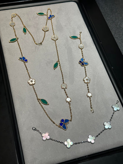 [⭐Seralia] 26 NEW CLOVER 15 MOTIFS LUCKY NECKLACE