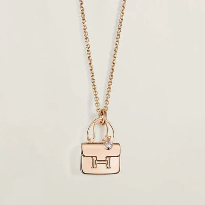 [⭐Seralia]AMULETTE PEDANT ROSE GOLD NECKLACE