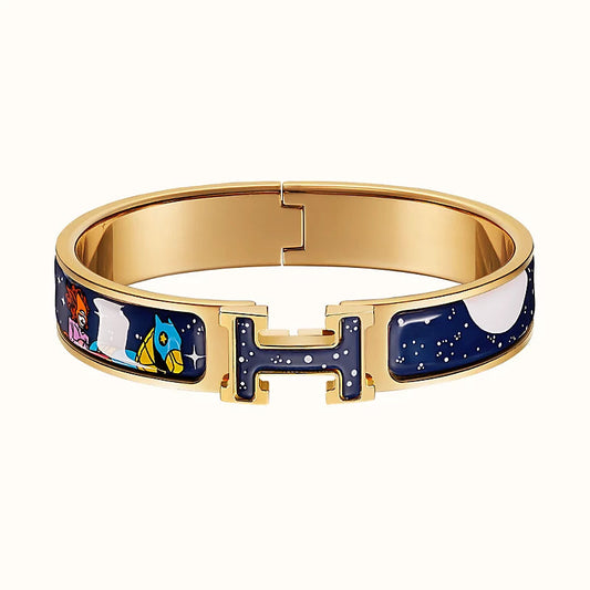 [⭐Seralia]H STAR AND MOON BRACELET 12MM