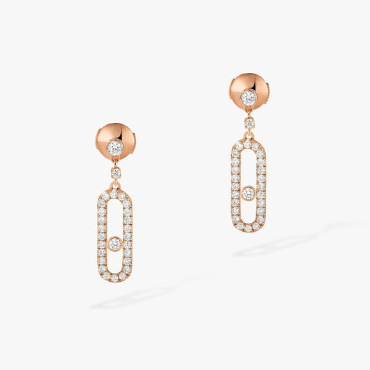 [⭐Seralia]DORMEUSES MOVE UNO DIAMOND EARRINGS