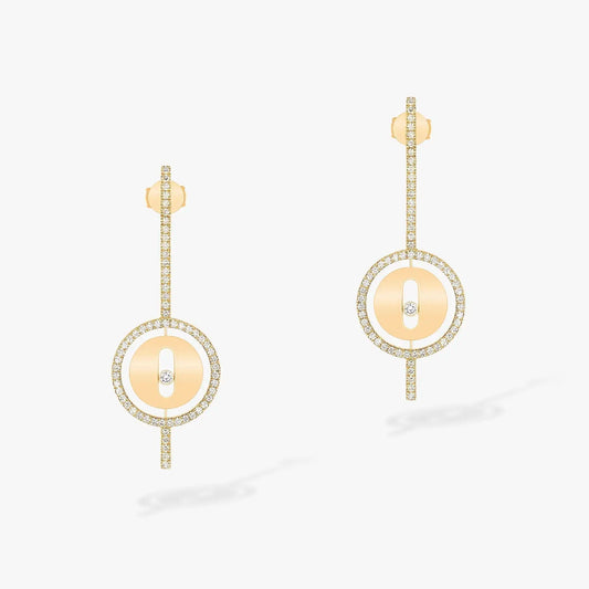 [⭐Seralia]Demo MOVE ARROW PINK GOLD DIAMOND EARRINGS