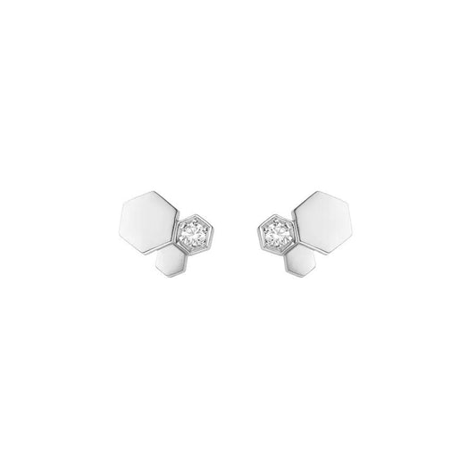 [⭐Seralia]BEE LOVE SILVER DIAMOND EARRINGS