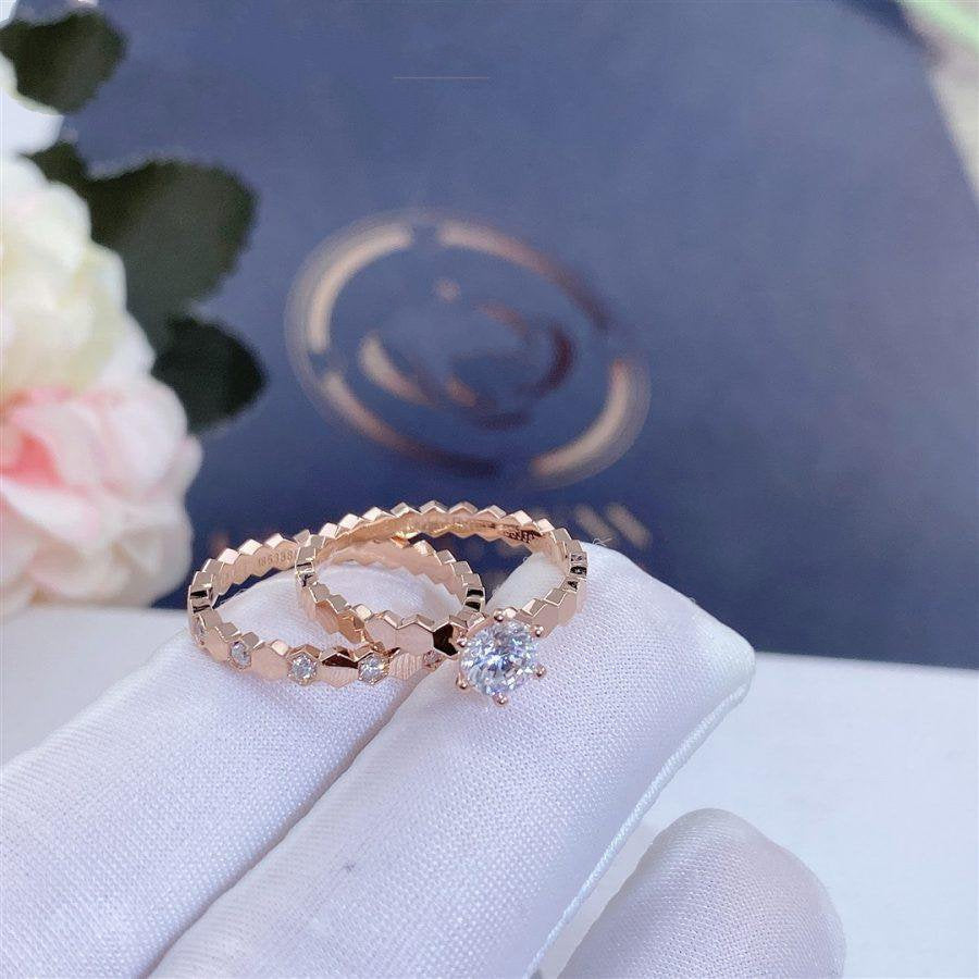 [⭐Seralia]BEE LOVE RING PINK GOLD 1 DIAMOND