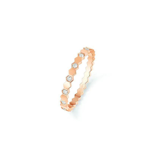 [⭐Seralia]BEE LOVE RING PINK GOLD DIAMOND