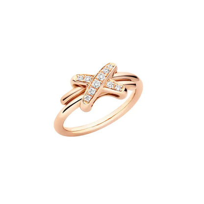 [⭐Seralia]JEUX DE PINK GOLD DIAMOND RING
