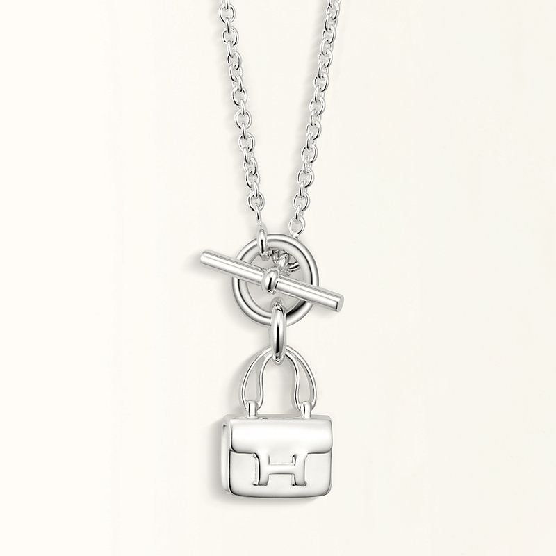 [⭐Seralia]POP H PEDANT SILVER NECKLACE