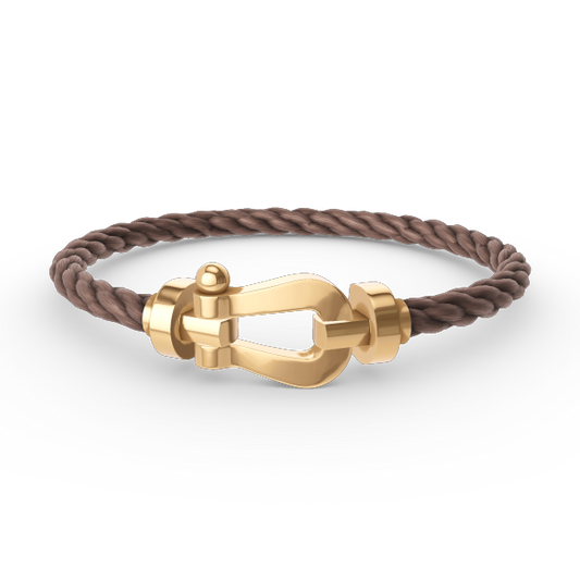 [⭐Seralia]FORCE LARGE HORSESHOE NO DIAMOND BRACELET GOLD