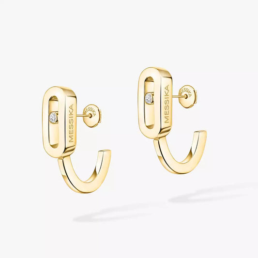 [⭐Seralia]Diamond Mini Hoop Earrings Move Classique