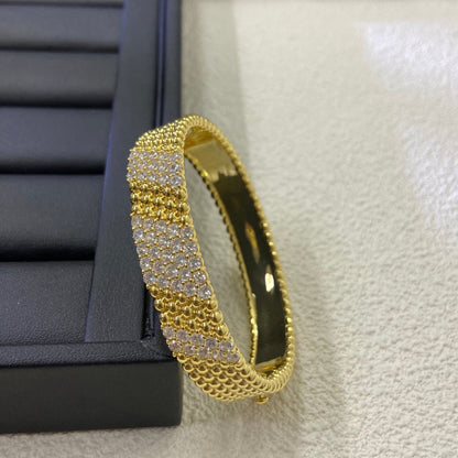 [⭐Seralia]  FIVE-ROW DIAMOND BRACELET
